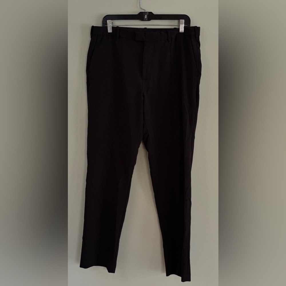 Van Heusen Flex Men's Nice Classy Formal Black Dress Pants Trousers Size 34 / 32
